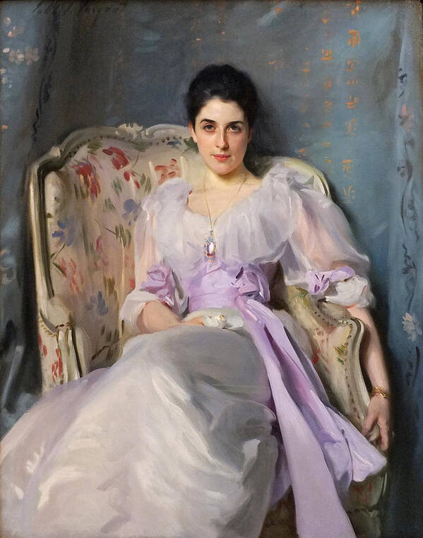 John Singer Sargent Poster featuring the painting Portrait of Lady Agnew of Lochnaw by John Singer Sargent