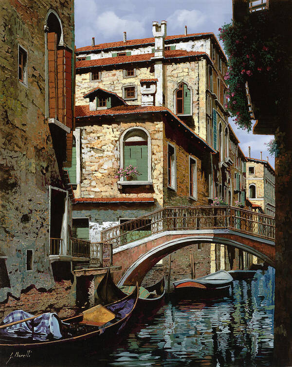 Venice Poster featuring the painting Rio Degli Squeri by Guido Borelli