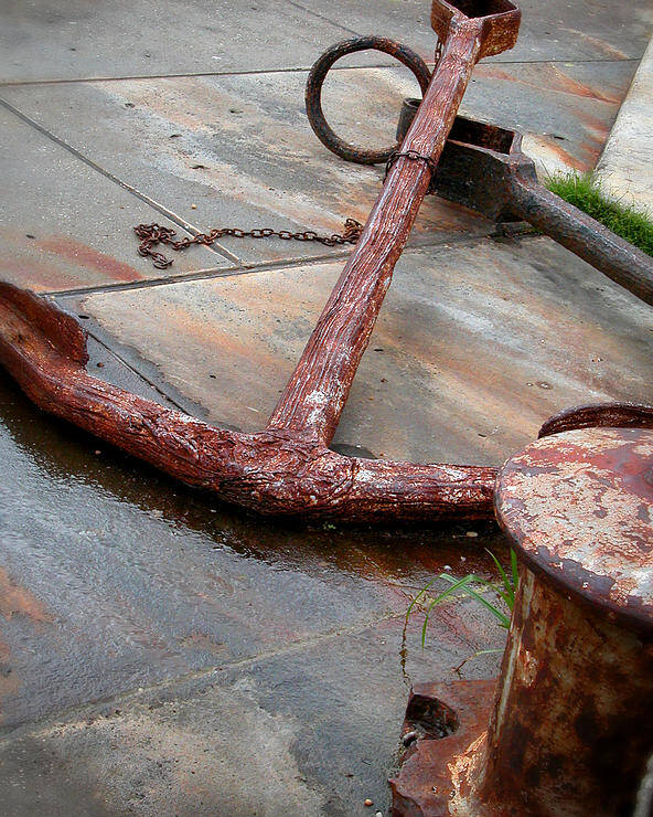Anchor Poster featuring the photograph Rusted Anchors by Frank Mari