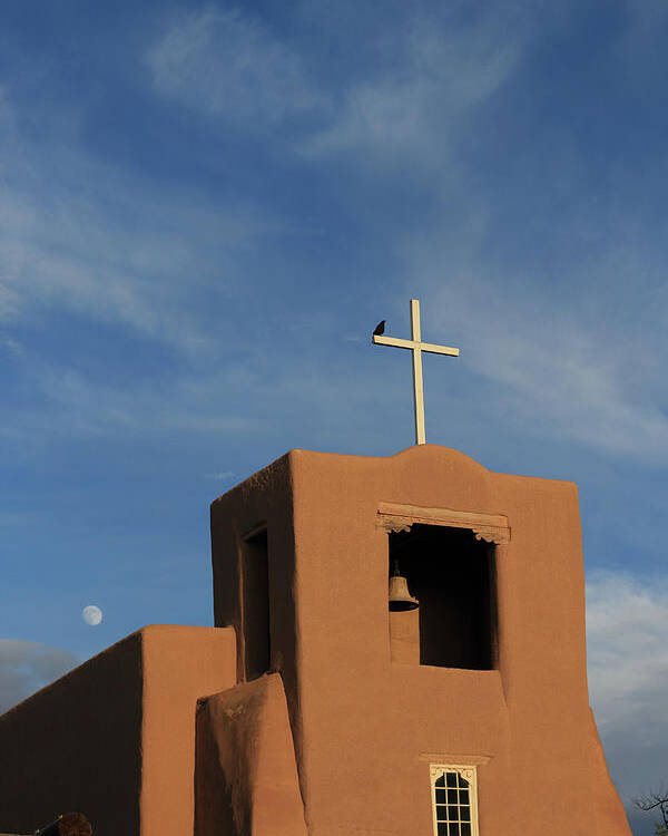 Church Poster featuring the photograph San Miguel Mission by David Diaz