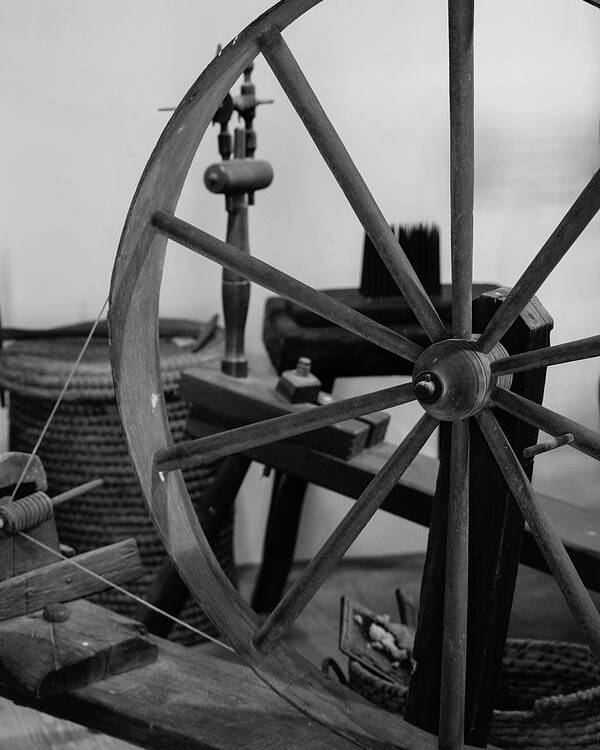 Spinning Wheel Poster featuring the photograph Spinning Wheel at Mount Vernon by Nicole Lloyd