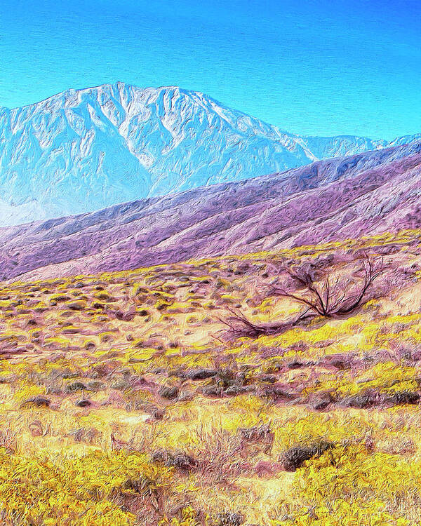 Desert Poster featuring the painting Spring in Whitewater Canyon by Dominic Piperata