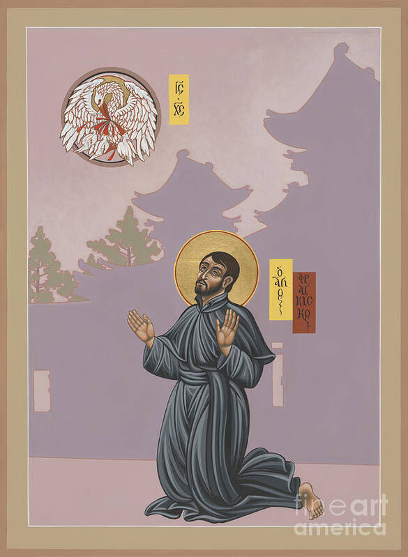 St Francis Xavier Poster featuring the painting St Francis Xavier Adoring Jesus the Mother Pelican 164 by William Hart McNichols