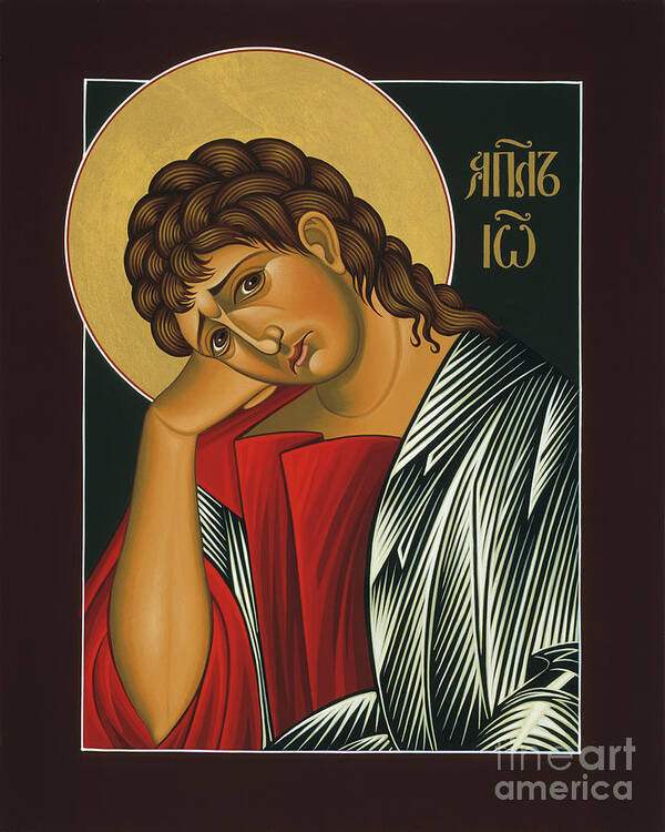 St. John The Apostle Is Part Of The Triptych Of The Passion With Jesus Christ Extreme Humility And Our Lady Of Sorrows Poster featuring the painting St. John the Apostle 037 by William Hart McNichols