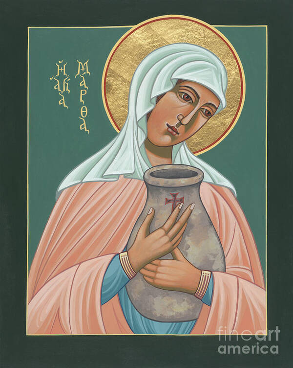 St Martha Of Bethany Poster featuring the painting St Martha of Bethany by William Hart McNichols