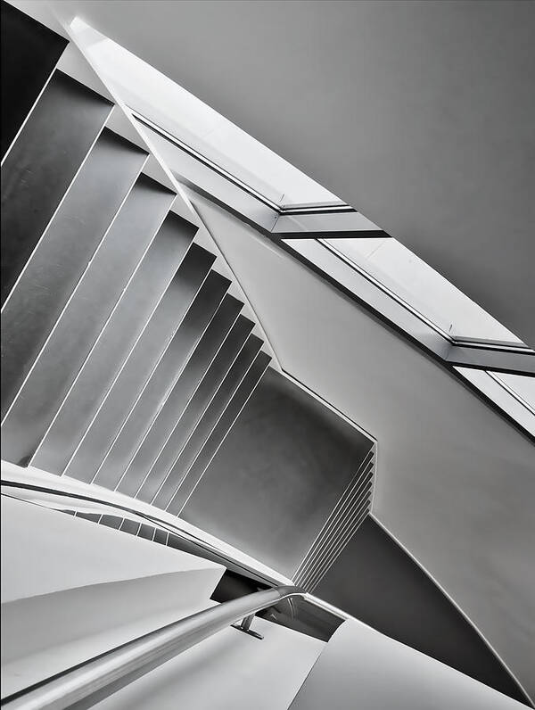 Museum Poster featuring the photograph Staircase by Henk Van Maastricht