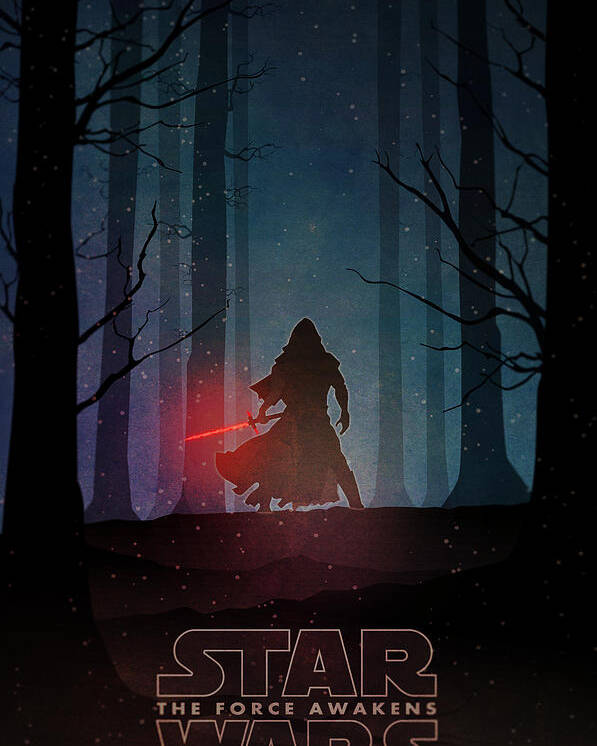 Star Wars Force Awakens Kylo Ren Movie Poster Art Print 91x61 cm