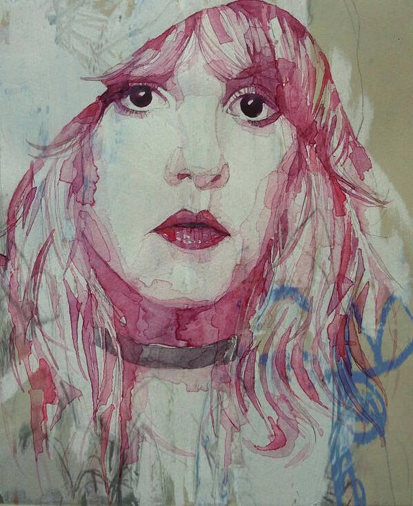 Stevie Nicks Poster featuring the painting Stevie Nicks - Gypsy by Paul Lovering