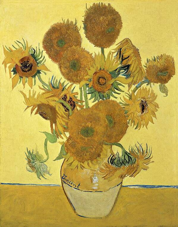 Sunflowers Poster featuring the painting Sunflowers, 1888 by Vincent Van Gogh