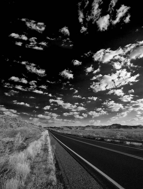 Southwest Landscape Poster featuring the photograph Sunrise Roadside by Bob Coates