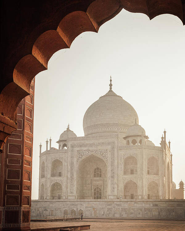 Agra Poster featuring the photograph Taj Mahal Mosque View II by Erika Gentry