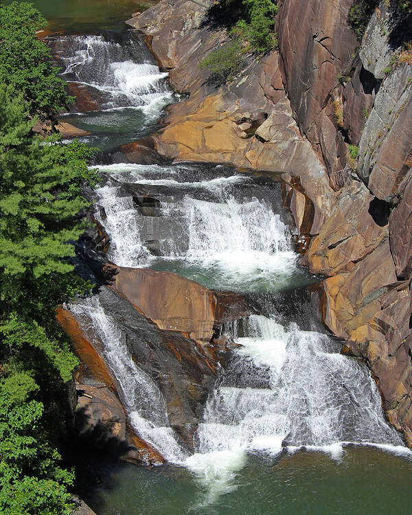 Waterfall Poster featuring the photograph Tallulah Falls, Ga.,USA by Richard Krebs