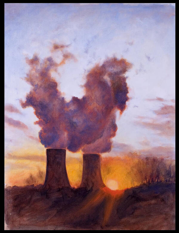Sunset Poster featuring the painting The Cloudmakers by Rich Houck