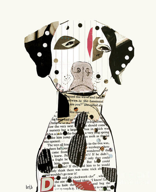 Dalmatian Dog Poster featuring the painting The Dalmatian Dog by Bri Buckley