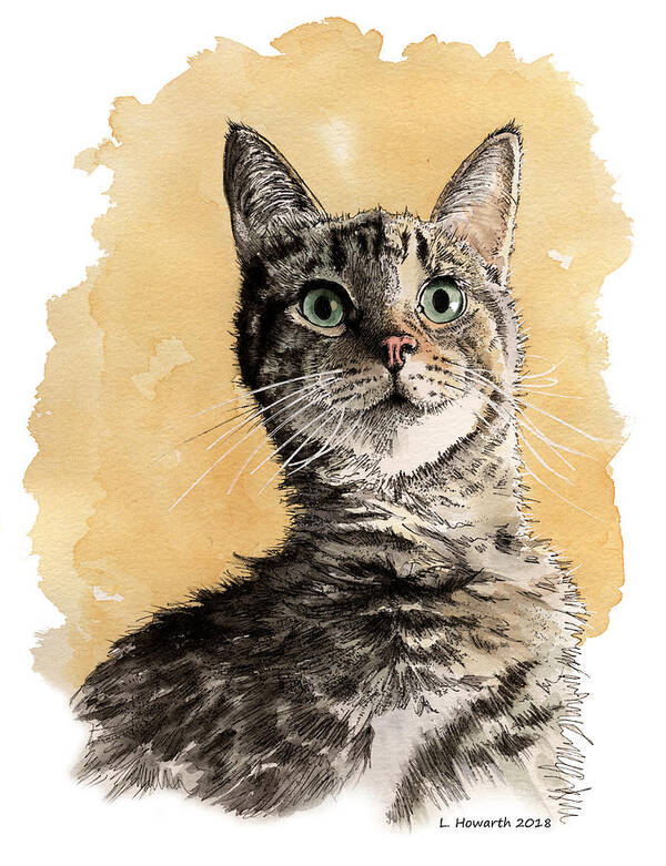 Cat Poster featuring the painting The Earl of Australia by Louise Howarth
