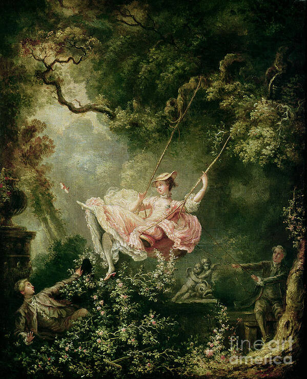 The Poster featuring the painting The Swing by Jean-Honore Fragonard