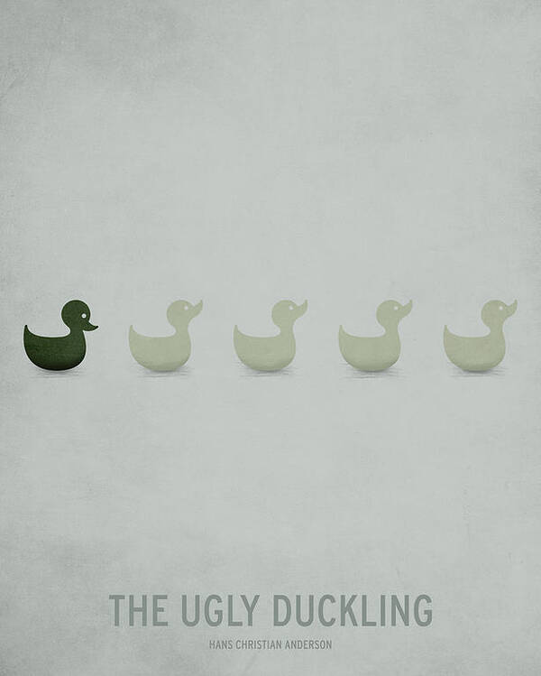 Stories Digital Art Poster featuring the digital art The Ugly Duckling by Christian Jackson
