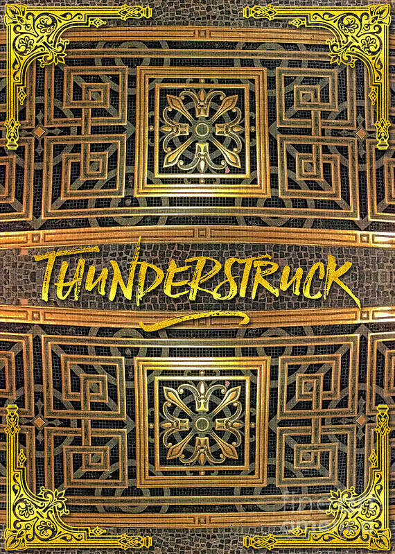 Thunderstruck Poster featuring the photograph Thunderstruck Opera Garnier Ornate Mosaic Floor Paris France by Beverly Claire Kaiya