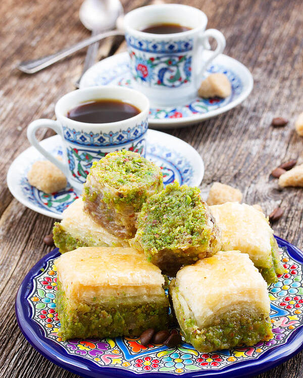 Baklava Poster featuring the photograph Turkish Delights by Anastasy Yarmolovich