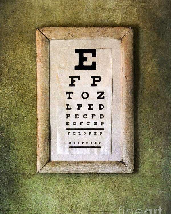 Vintage Eye Chart Poster