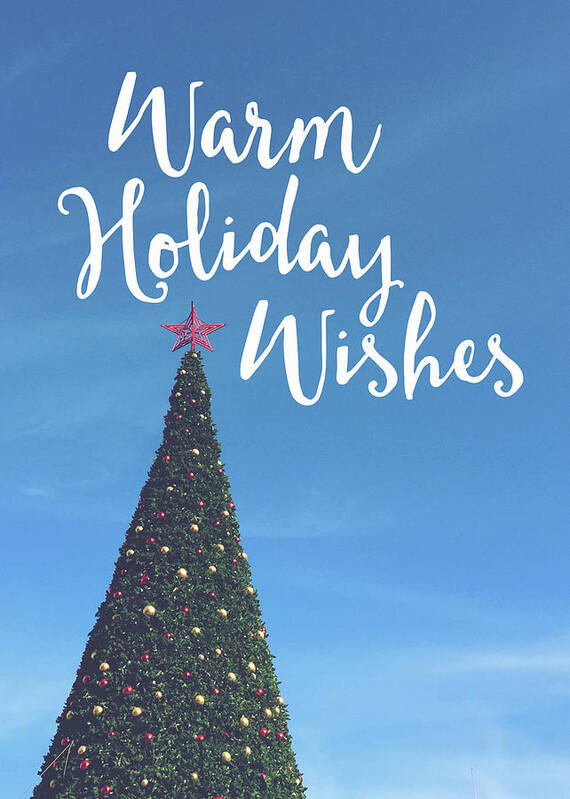 Holiday Poster featuring the photograph Warm Holiday Wishes- Art by Linda Woods by Linda Woods