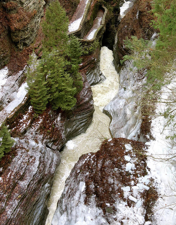 Winter Poster featuring the photograph Winter Gorge by Azthet Photography