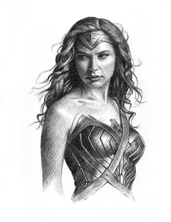 Wonder Woman  Sketch Cover by Artgerm in Tiang Mengs Pages Comic Art  Gallery Room