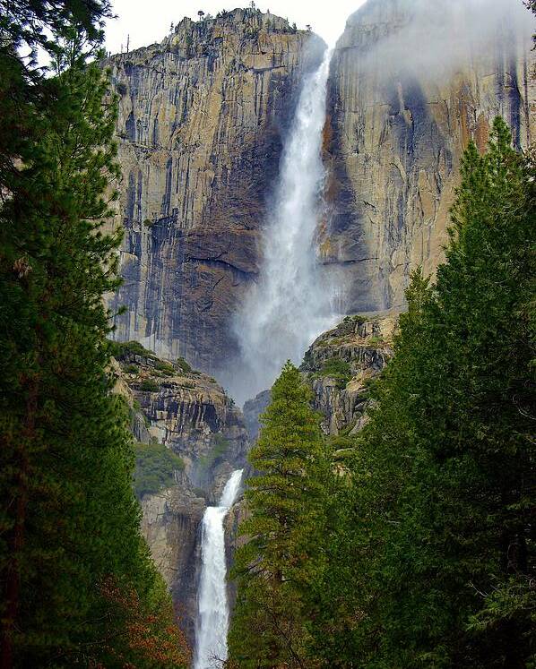 Yosemite Falls Poster featuring the photograph Yosemite Falls D by Phyllis Spoor