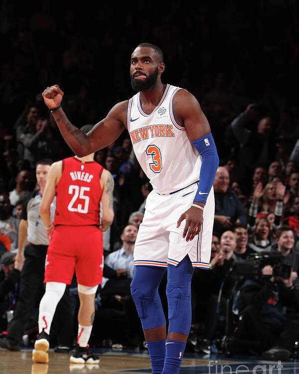 Tim Hardaway Jr Poster featuring the photograph Houston Rockets V New York Knicks by Nathaniel S. Butler