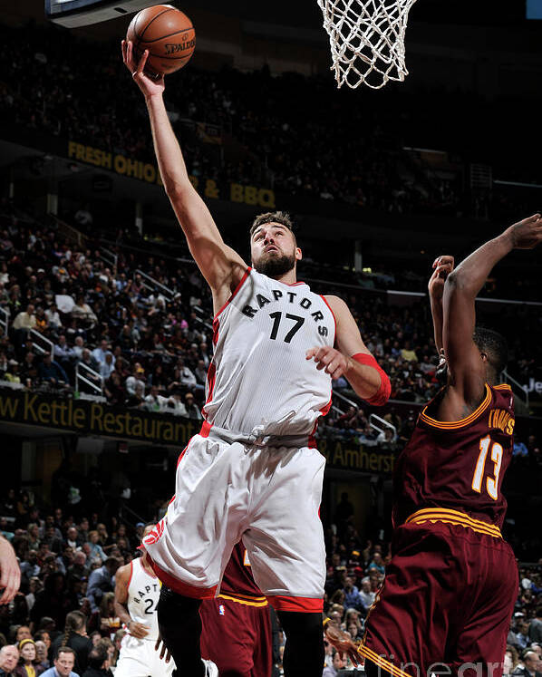 Nba Pro Basketball Poster featuring the photograph Toronto Raptors V Cleveland Cavaliers by David Liam Kyle