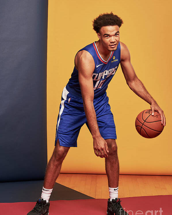 Jerome Robinson Poster featuring the photograph 2018 Nba Rookie Photo Shoot by Jennifer Pottheiser