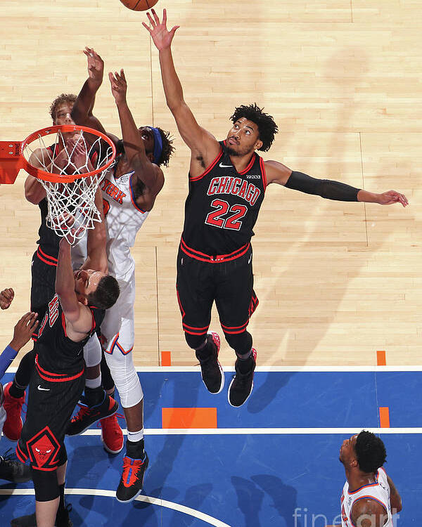 Chicago Bulls Poster featuring the photograph Chicago Bulls V New York Knicks by Nathaniel S. Butler