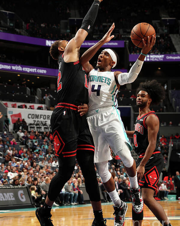 Chicago Bulls Poster featuring the photograph Chicago Bulls V Charlotte Hornets by Kent Smith