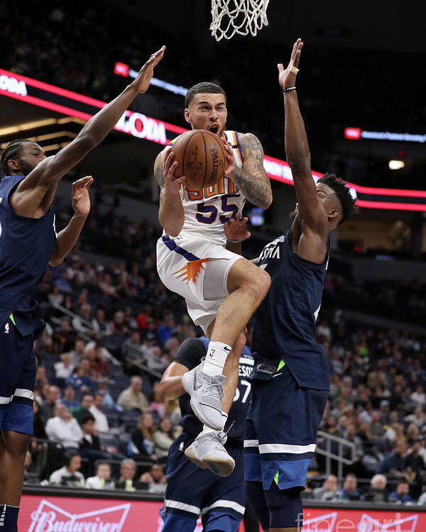 Nba Pro Basketball Poster featuring the photograph Phoenix Suns V Minnesota Timberwolves by Jordan Johnson