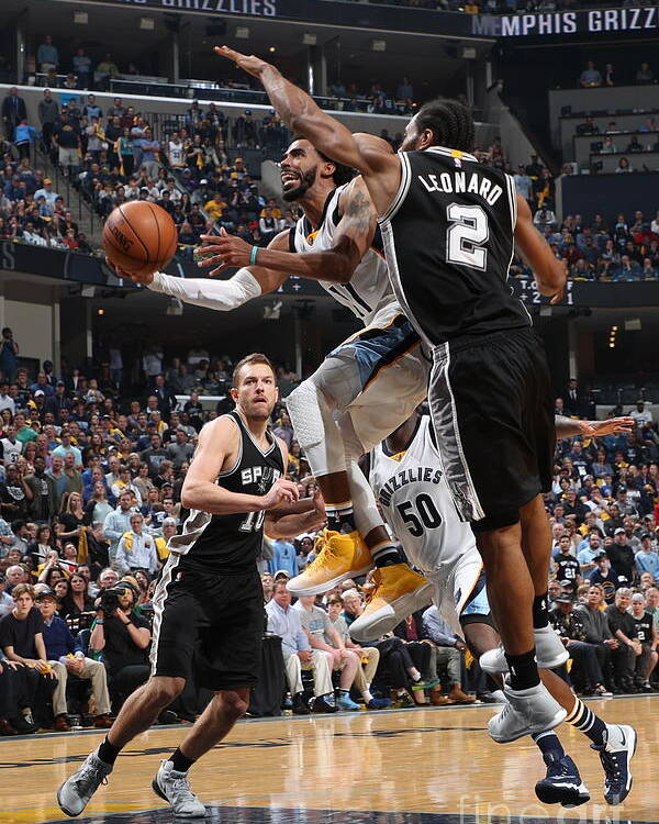 Playoffs Poster featuring the photograph San Antonio Spurs V Memphis Grizzlies - by Joe Murphy