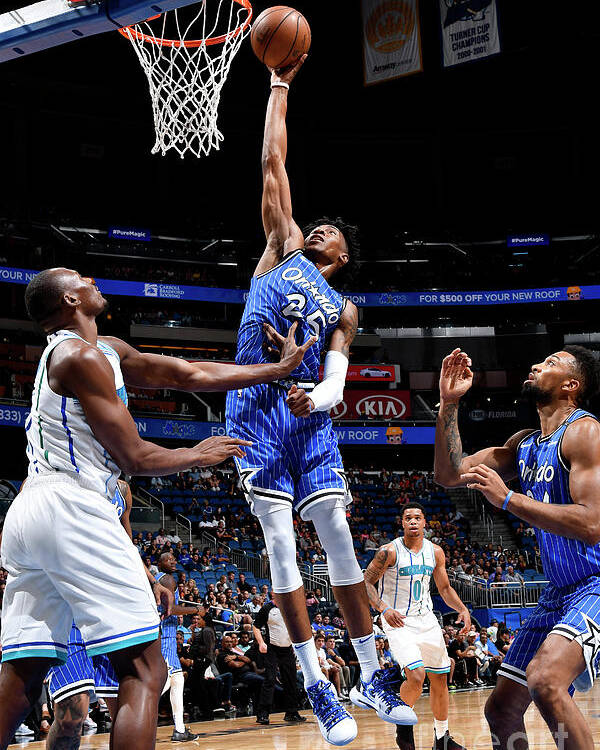 Nba Pro Basketball Poster featuring the photograph Charlotte Hornets V Orlando Magic by Fernando Medina