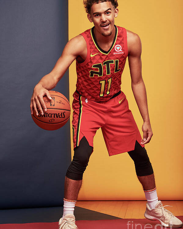 Trae Young Poster featuring the photograph 2018 Nba Rookie Photo Shoot by Jennifer Pottheiser
