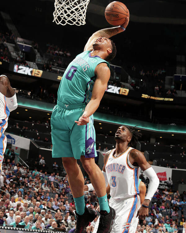 Nba Pro Basketball Poster featuring the photograph Oklahoma City Thunder V Charlotte by Kent Smith