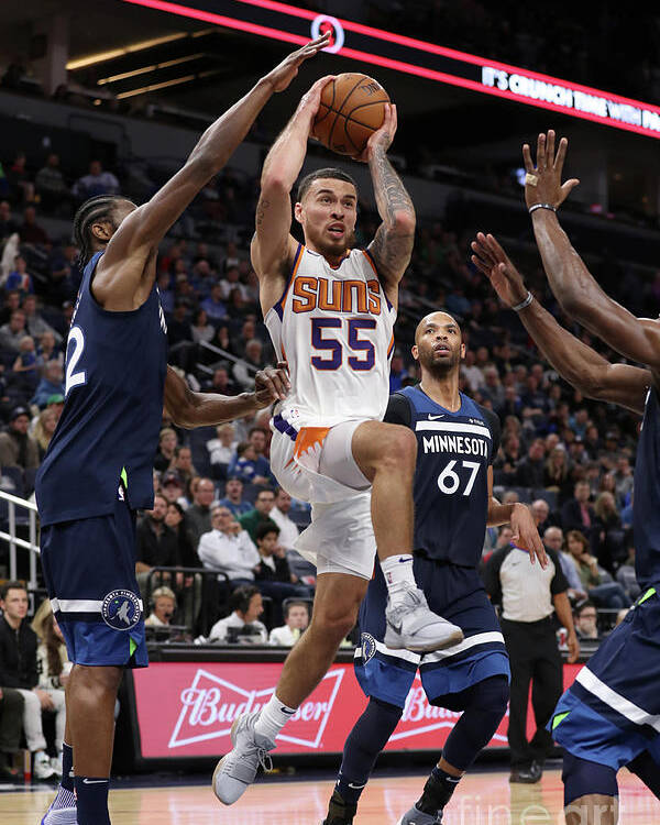 Nba Pro Basketball Poster featuring the photograph Phoenix Suns V Minnesota Timberwolves by Jordan Johnson