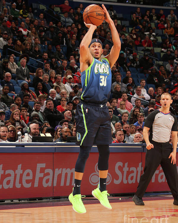 Seth Curry Poster featuring the photograph Dallas Mavericks V New Orleans Pelicans by Layne Murdoch Jr.