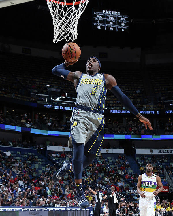 Smoothie King Center Poster featuring the photograph Indiana Pacers V New Orleans Pelicans by Layne Murdoch Jr.