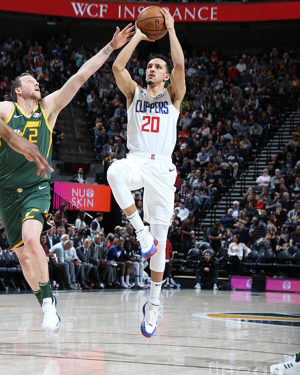 Landry Shamet Poster featuring the photograph Los Angeles Clippers V Utah Jazz by Melissa Majchrzak
