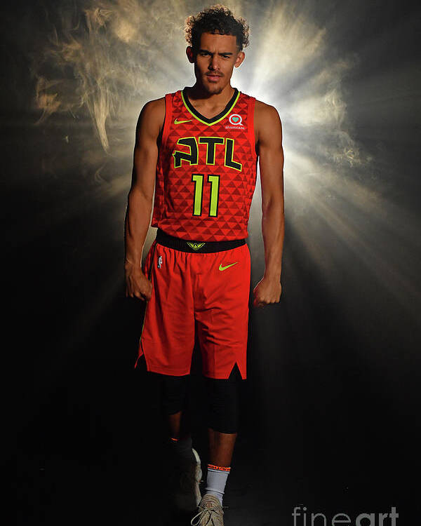 Trae Young Poster featuring the photograph 2018 Nba Rookie Photo Shoot by Jesse D. Garrabrant