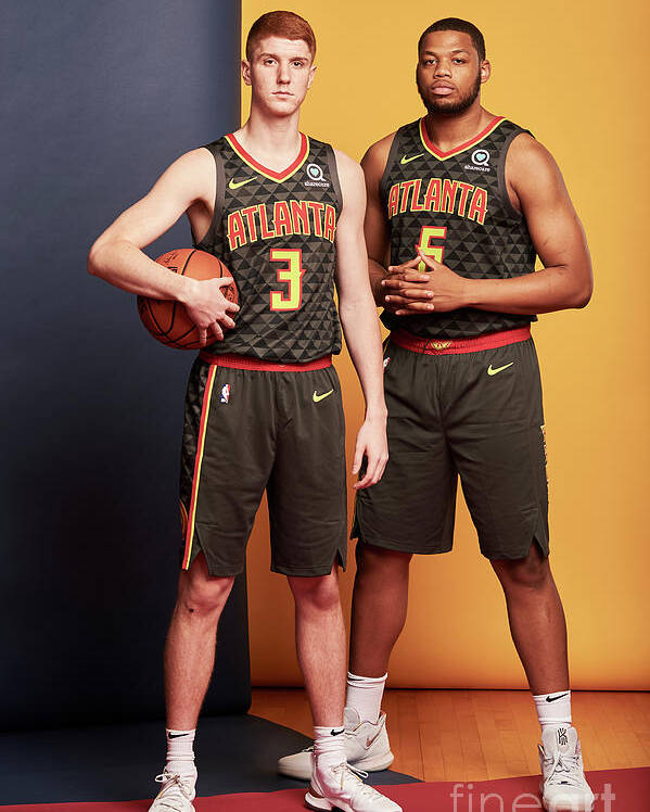 Kevin Huerter Poster featuring the photograph 2018 Nba Rookie Photo Shoot by Jennifer Pottheiser