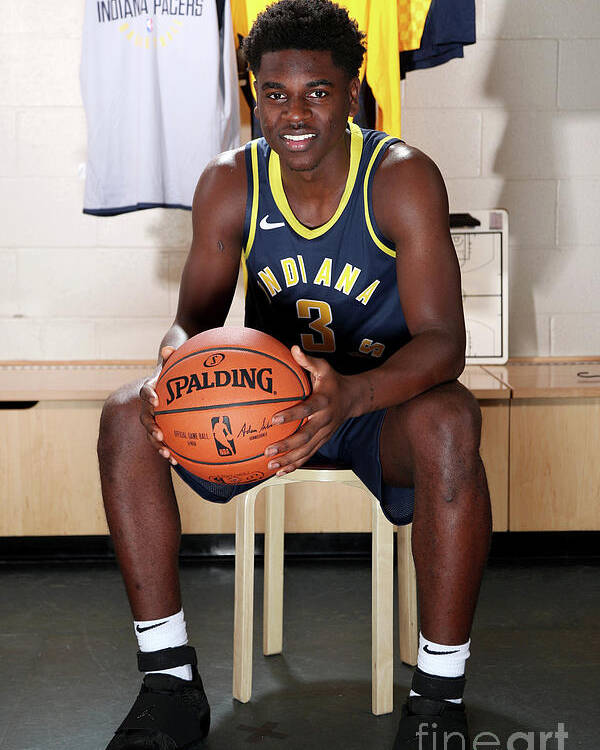 Aaron Holiday Poster featuring the photograph 2018 Nba Rookie Photo Shoot by Nathaniel S. Butler