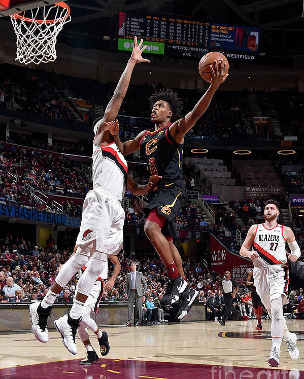 Nba Pro Basketball Poster featuring the photograph Portland Trail Blazers V Cleveland by David Liam Kyle