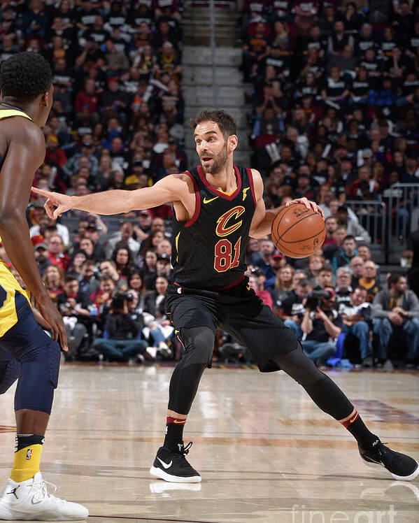 Jose Calderon Poster featuring the photograph Indiana Pacers V Cleveland Cavaliers - by David Liam Kyle