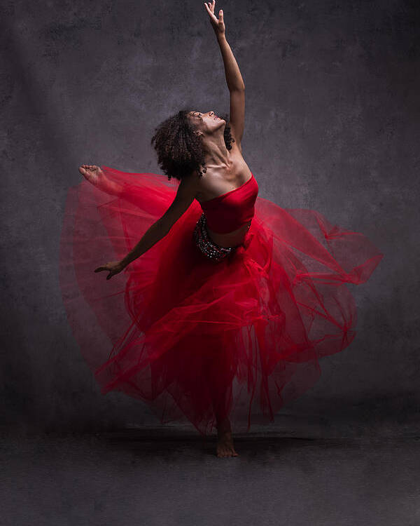 Ounce noedels vredig Ballerina In Red Poster by Joan Gil Raga - Fine Art America