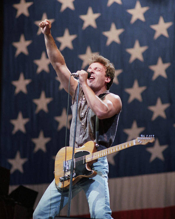 Bruce Springsteen performing during The Born in the USA Tour Photo Print 24 x 30