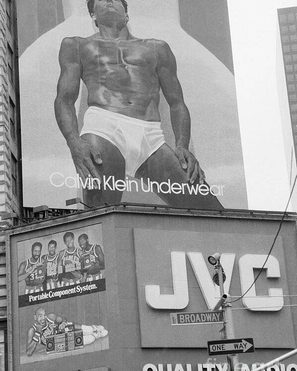 Calvin Klein Underwear Advertisement Poster by Bettmann 